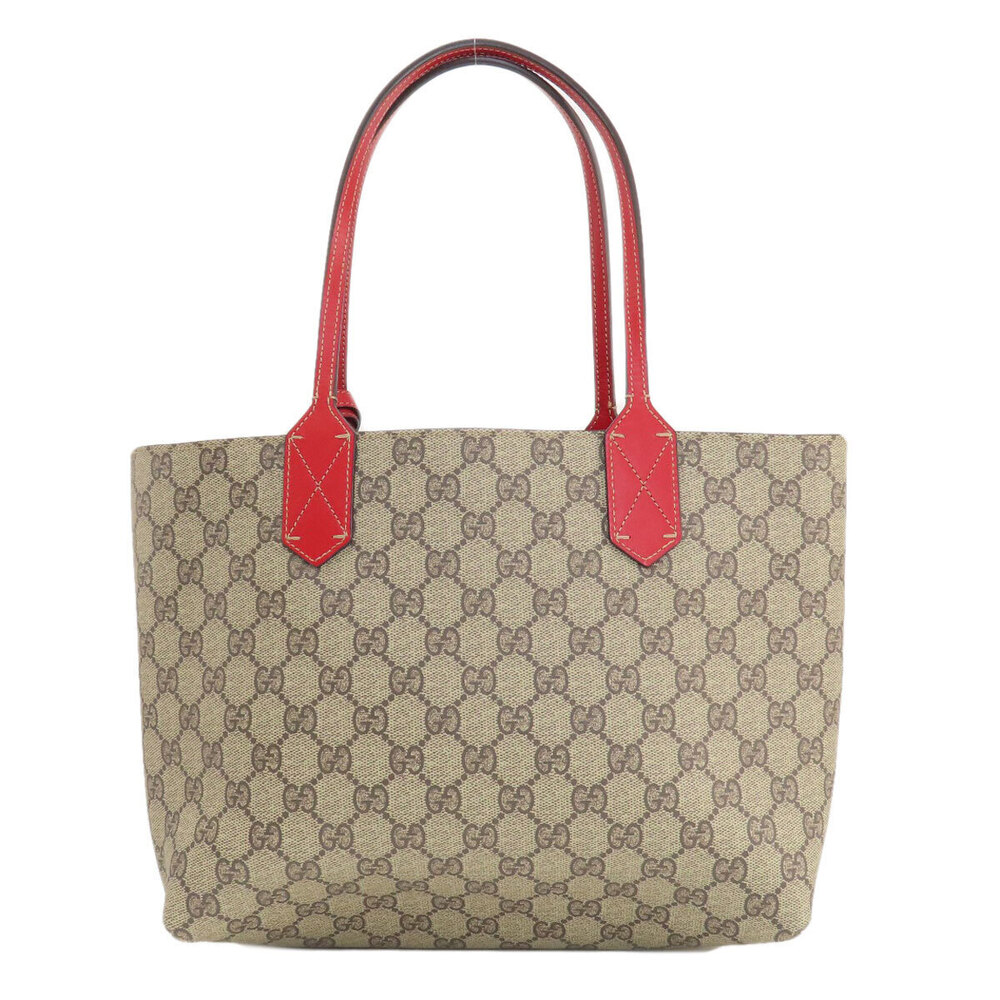 Gucci Reversible GG Supreme Tote Bag Brown